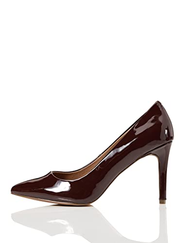 Marchio Amazon - find. High Heel Point Court Scarpe col Tacco Punta Chiusa, Braun (Chocolate (Nude), 38 EU
