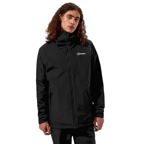 Berghaus Men's Deluge Pro 3.0 Insulated Jacket - Black/Black - L