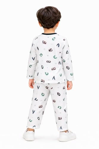 Image of 3BROS BodySuit /Dress for Boys /Girls Full Pajama & Casual Full Sleeves Night Suit Top Combo Kids Set
