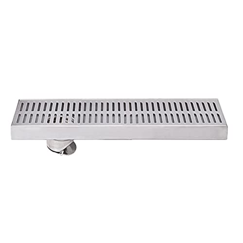 Caniveau de douche linéaire siphon de sol rectangulaire grand débit évacuation eau - 2