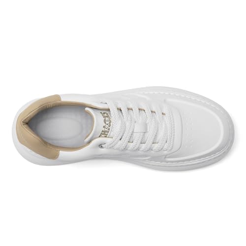 YCMM Lightweight Lace-Up Platform Sneakers for Men and Women Comfortable Casual Walking Shoes4