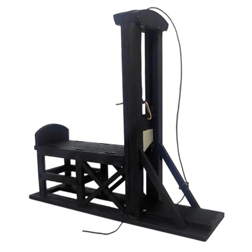 Modèle de guillotine en bois miniature accessoire deco créative - 5