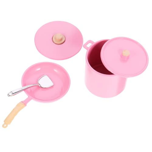 DRESSOOS 1 Juego De Simulación De Alimentos Y Juguetes, Olla para Estofado En Miniatura, Sartén para Casa De Muñecas, Olla para Muñecas En Miniatura, Ollas En Miniatura para Casa De