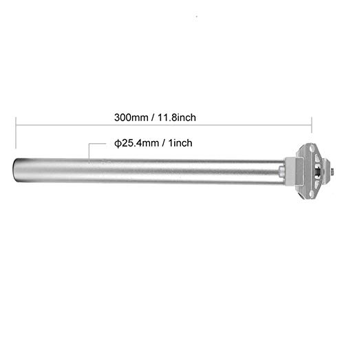 Fictory Aluminium Mountain Bike & Road Bike Seat Post, 25.4x300mm, Silver, Silber - Image 3