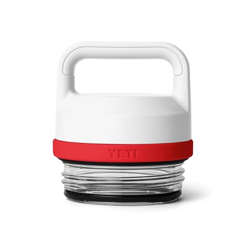 YETI Rambler Bottle Chug Cap White/Rescue Red