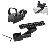 APLUSGEAR 1X22X33 Red/Green Dot Pistol Sight with Aluminum Picatinny Top & Bottom for Pistol Handgun