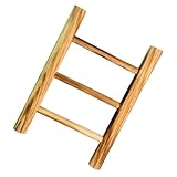 SAFIGLE Rustikale Kleiner Handtuchleiter 2 stöckig Handtuchhalter für Bad Küche Dekorative...