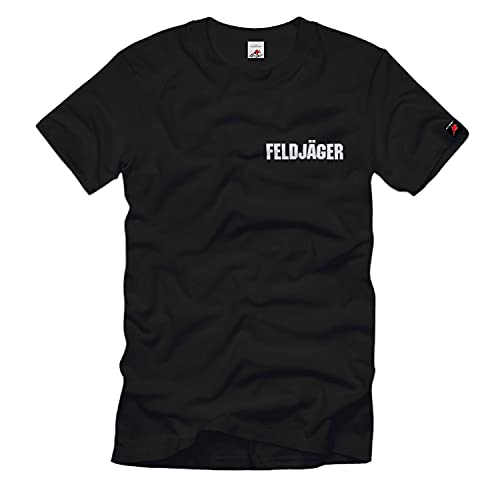 T-shirt militaire de police noir taille S Feldjäger Suum Cuique