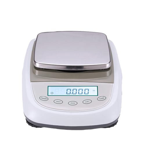 Balanza analítica de precisión, Capacidad de 5000 g, precisión de 0,01 g, balanza electrónica Digital para experimentos de Laboratorio, químicos y minerales, al，1000g/0.01g