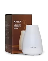 Natio Australia Ultrasonic Essential Oil Diffuser - Non-Heat Ultrasonic Technology with 4 Hour Auto-Off Timer for Natural Home Fragrance