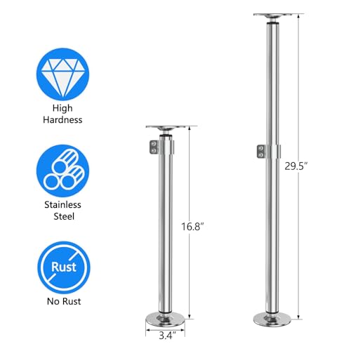 Eapele Undermount Sink Brackets, Adjustable Stainless Steel Undermount Sink Support, Heavy Duty Repair System Kit for Kitchen or Bathroom(16.8"-29.5")