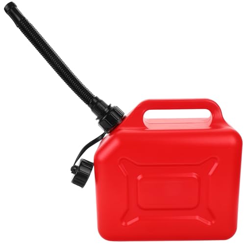 Bidon jerrican essence 5L léger pour éviter la panne sèche en moto grâce au tube verseur