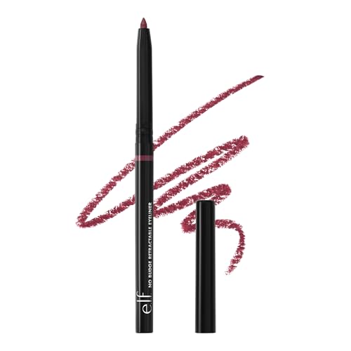 e.l.f. No Budge Retractable Eyeliner, Creamy, Ultra-Pigmented & Waterproof, Creates Bold & Defined...