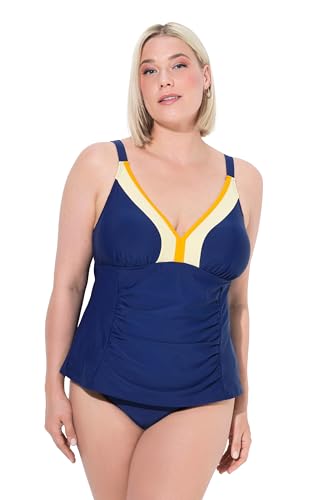 Ulla Popken Damen große Größen Übergrößen Plus Size Tankini, Sabrina, Colourblock