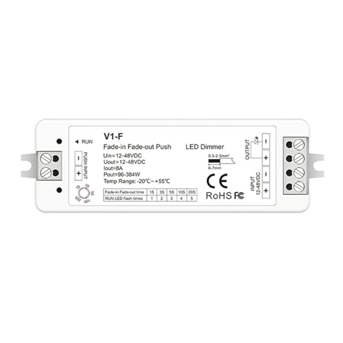 Variateur LED 12V 24V 48V V1-F compatible avec télécommande R6-1