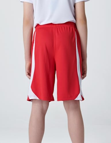 Image of Liberty Imports 5 Pack Big Boys Youth Athletic Mesh Basketball Shorts with Pockets Quick Dry Activewear