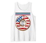 Better Together Patriotic Donut American Funny, 4 juillet Débardeur