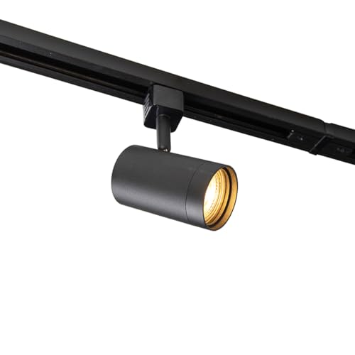 QAZQA - Modern Modernes 1-Phasen-Schienensystem Komplettset I Spotlight I Deckenspot I Deckenstrahler I Strahler mit 14 Spot I Spotlight I Deckenspot I Deckenstrahler I Strahler I Lampe I Leuchtes sch