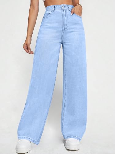 Image of London Hills Women's Relaxed Fit High Rise Jeans || Woman Jean's || Women Baggy Jeans || Jean's for Womens || Loose Jean for Women's || Oversized Woman baggys