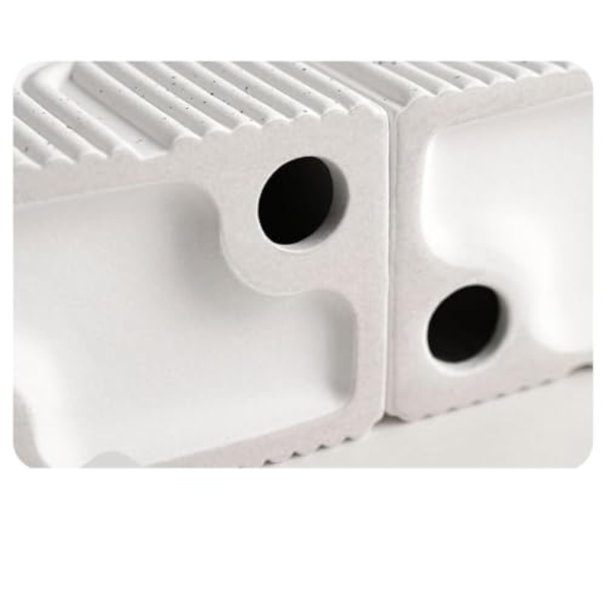 White Minimalist Decorative Bookends, Tabletop Ornaments