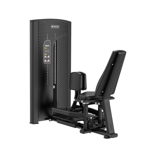 Fitness Tech Máquina Selectorizada Dual para Abductores y Aductores, Estructura de Acero Inoxidable, 100 kg Torre de Pesas, 1451 x 754 x 1500 mm, Equipo Profesional para Gimnasio