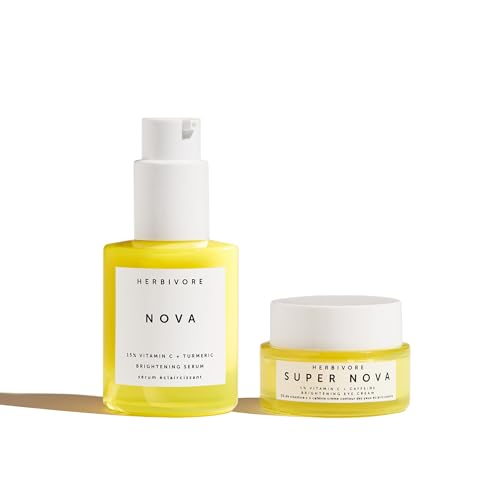 HERBIVORE Brightening Skincare Regimen | Nova Serum + Super Nova Eye Cream
