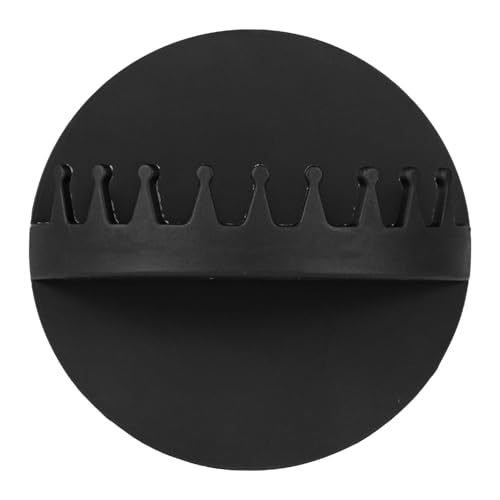 Hair Catcher Shower Wall, Silicone Hair Collector Gear Design Bathtub Hair Trap Shower Hair Grabber Suction Wall Mount Bathroom Hair Collecting Trapper Tool for Preventing Clogged Drains (Black)