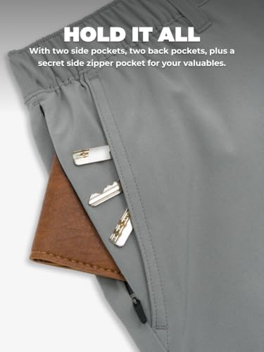 Image of Chubbies Everywear Men's Shorts - Mens Shorts Casual 6in Inseam, Elastic Waist, Water-Resistant, Zipper Pocket
