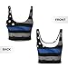 American Thin Blue Line Flag Print Lightweight Trendy Women Sports Vest Yoga Workout Running Vests All Seasons