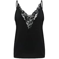 Camiseta Tirantes Encaje Elegante Top Camisola De Encaje con