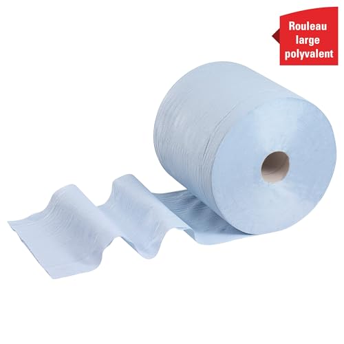 WypAll L20 EXTRA + efficient general purpose wipers, Wiper cloth roll, Blue color, 500 sheets, 1 roll-7300