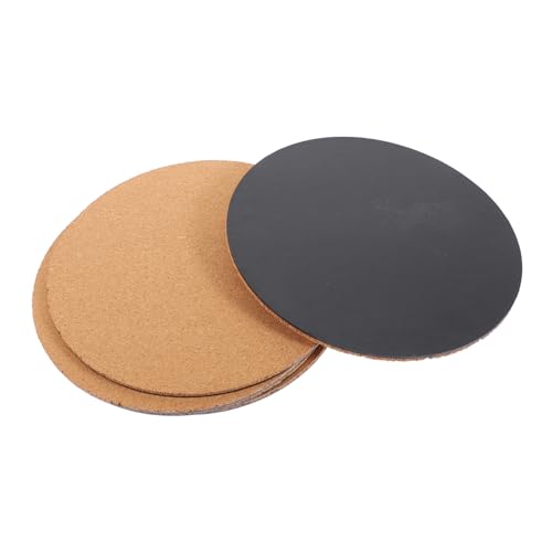BESPORTBLE Round Cork Pads for Plants 5 Pack Cork Plant Coasters Garden Planter Mats