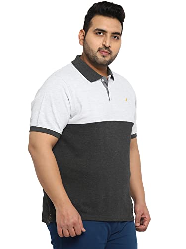 Image of AMERICAN CREW Polo Collar T-Shirt for Plus Size Men