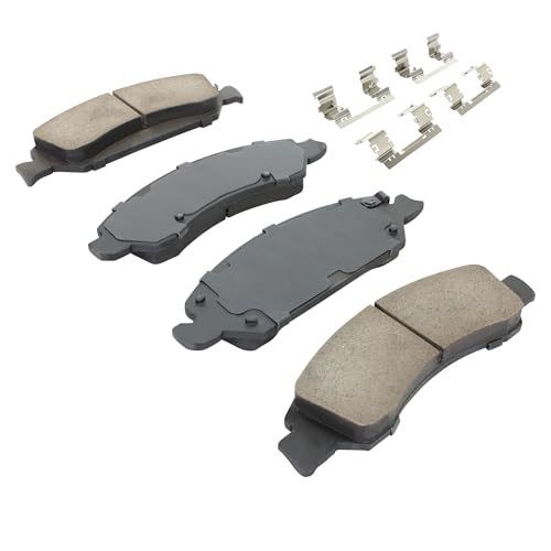 Image of QUALITY-BUILT Front Ceramic Brake Pads, Premium 1001-1363C, Compatible with 2005-2020 Cadillac /Chevrolet /GMC (Avalanche,Cheyenne,Escalade,Escalade ESV,Escalade EXT,Express 1500,Express Pasajeros)