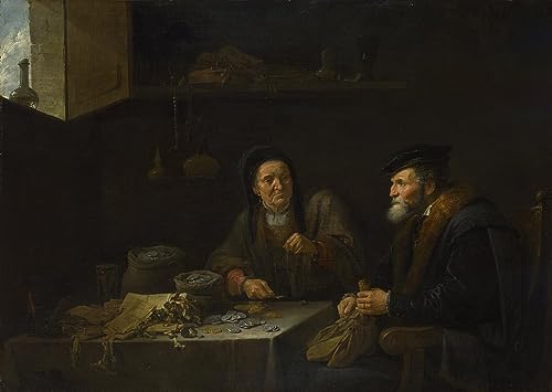 Image sur Toile Nordique de David Teniers pour Décoration de la Chambre à Coucher