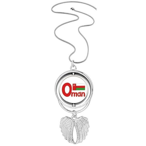 Collier drapeau Oman ailes d'ange à porter au quotidien