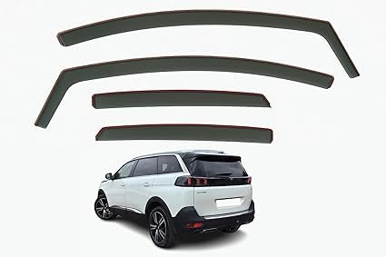 Deflettori Aria Per Peugeot 3008 2017-2024 Set 4 Antiturbo Antivento - Foto 3