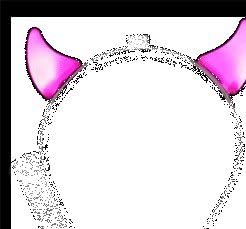 FlashingBlinkyLights Hot Pink Light Up LED Devils Horns Headband