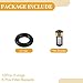 Partuto Fuel Injector Seal O Ring - Car O-Ring Rebuild Repair Kit - for BMW 325Ci 2001-2006 NBR Rubber Black - 6 Sets