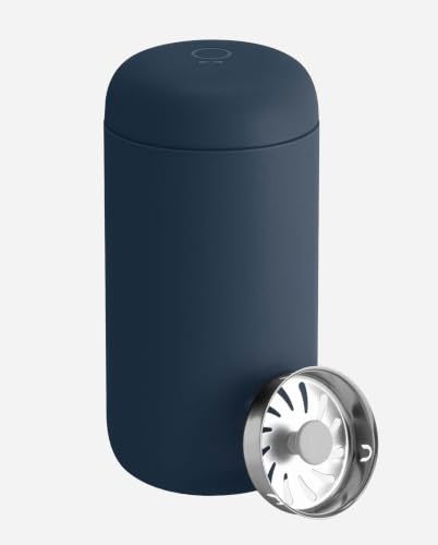Fellow Carter Move – Tasse de voyage – Tasse à café et à thé isotherme en acier inoxydable avec intérieur en céramique et protection anti-éclaboussures, bleu pierre, 355 ml – vue 7