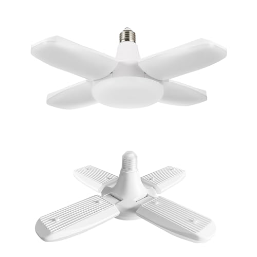 YWD LED Garage Light Motion Sensor, E26/E27 Screw-in Ceiling Mount LED Motion Activated Light for...
