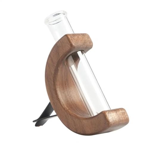 Mini vase à fleurs de voiture pour tableau de bord en verre - Support stable universel