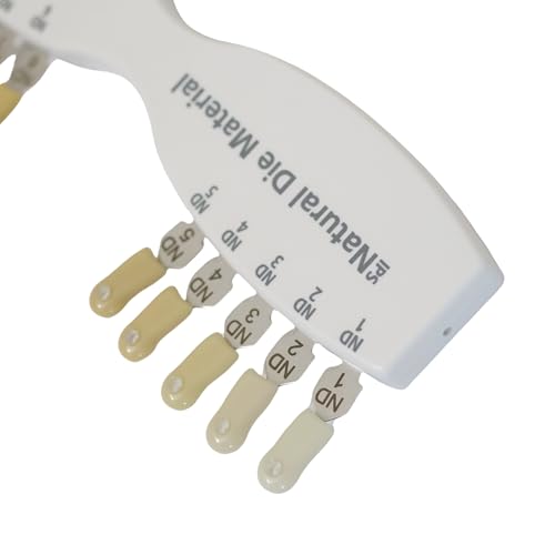 Image of Dental Shade Guide 5 4 Colors | Teeth Whitening Shade Guide | IPS Natural Die Porcelain Veneer Color Guide