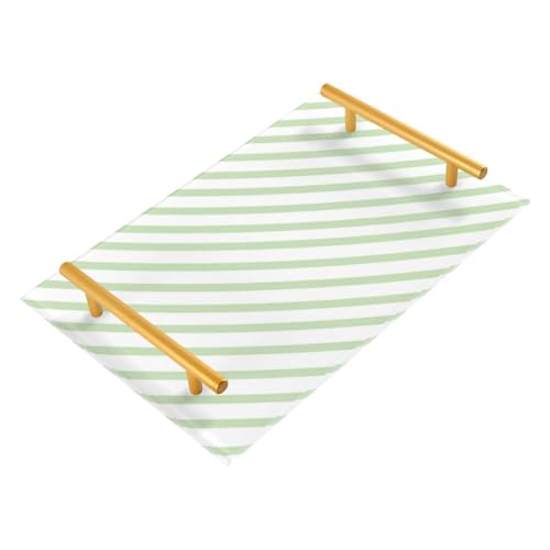 Bandejas decorativas para sofá con asas para mesa de café, joyas, perfumes, restaurantes, charolas para servir cafeterías