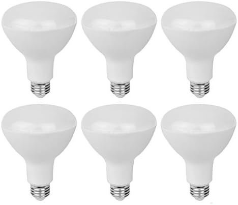 6-Pack BR30 LED Light Bulbs,Warm White,15W (100 Watt Equivalent),Dimmable,1350 Lumens,120° Beam Angle,UL-Listed and Energy Star Approved