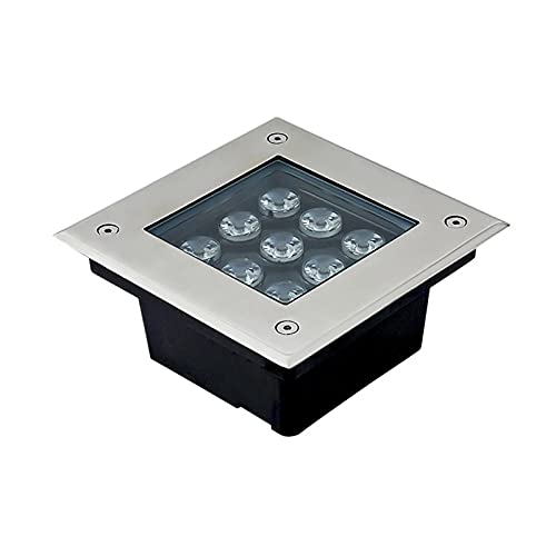 Spot LED carré encastrable sol IP67 AC85-265V pour extérieur