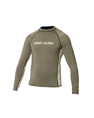 Licra Body Glove manga larga hombre mujer verde oliva S
