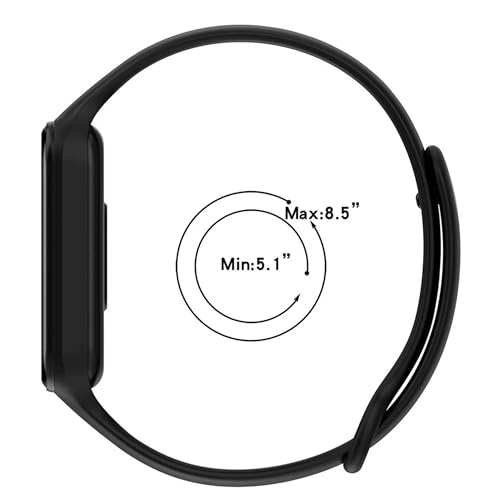 kIT 2 Pulseira para MI Band 8 Active Preto e Vinho Marsala Bracelete em Silicone TPU Regulavel Macia