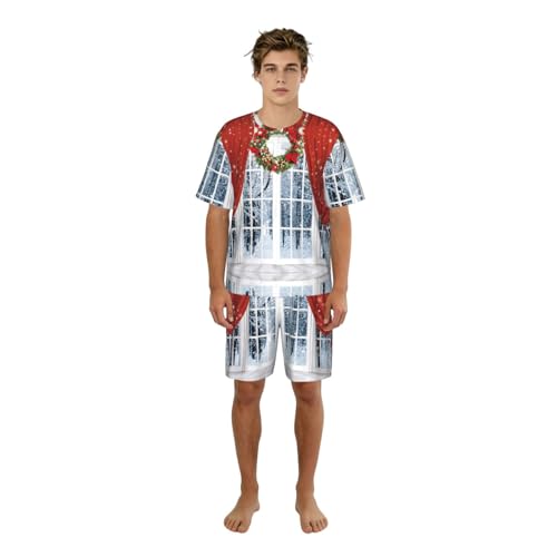 Pyjama de Noël homme pour des soirées cocooning et des nuits d'été fraîches