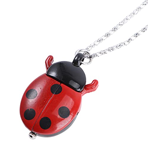 POPETPOP Childrens Animal Relógio : Bonito Ladybug Red Relógio Longo Cadeia Camisola Pingente Animal